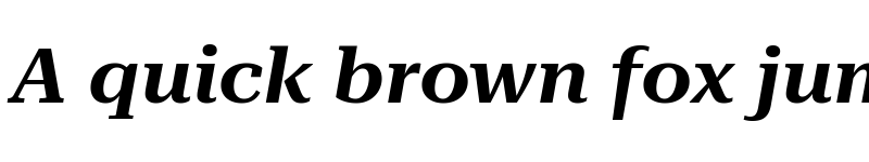 Preview of Roboto Serif 72pt Expanded SemiBold Italic font