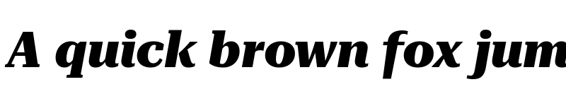 Preview of Roboto Serif 72pt ExtraBold Italic font