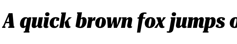 Preview of Roboto Serif 72pt ExtraCondensed ExtraBold Italic font