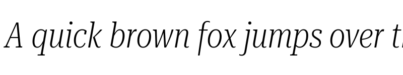 Preview of Roboto Serif 72pt ExtraCondensed ExtraLight Italic font