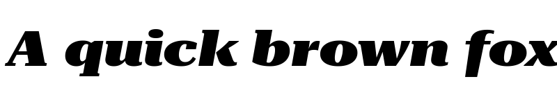 Preview of Roboto Serif 72pt ExtraExpanded Black Italic font
