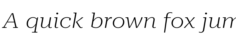 Preview of Roboto Serif 72pt ExtraExpanded ExtraLight Italic font