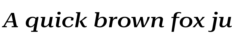 Preview of Roboto Serif 72pt ExtraExpanded Medium Italic font