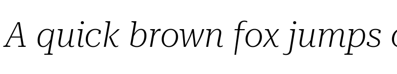 Preview of Roboto Serif 72pt ExtraLight Italic font