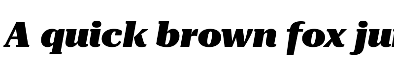 Preview of Roboto Serif 72pt SemiExpanded Black Italic font