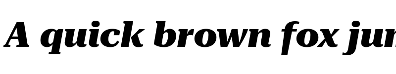 Preview of Roboto Serif 72pt SemiExpanded ExtraBold Italic font