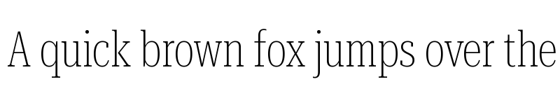 Preview of Roboto Serif 72pt UltraCondensed Thin font