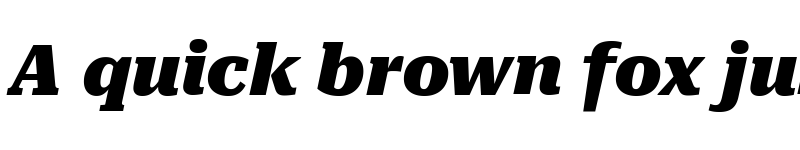 Preview of Roboto Serif Black Italic font