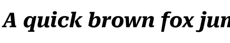 Preview of Roboto Serif Bold Italic font