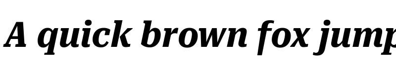 Preview of Roboto Serif Condensed Bold Italic font