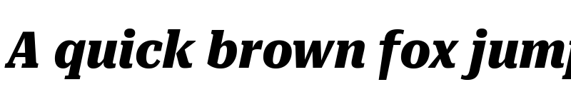 Preview of Roboto Serif Condensed ExtraBold Italic font