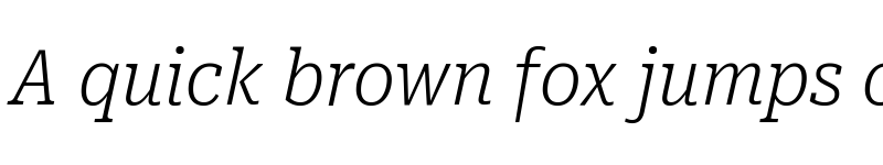 Preview of Roboto Serif Condensed ExtraLight Italic font