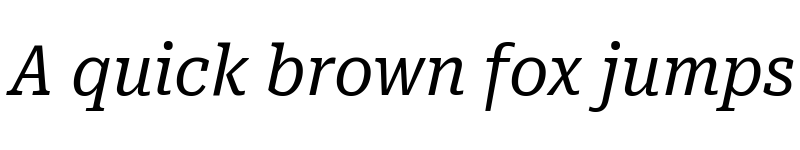 Preview of Roboto Serif Condensed Italic font