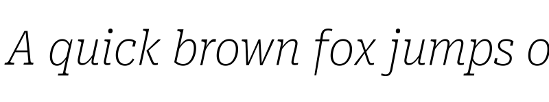 Preview of Roboto Serif Condensed Thin Italic font