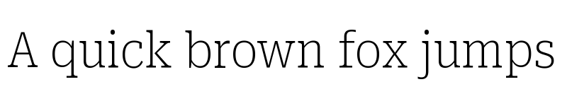 Preview of Roboto Serif Condensed Thin font