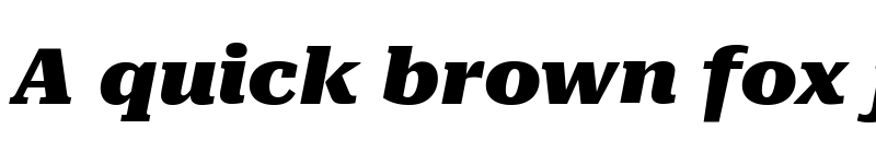 Preview of Roboto Serif Expanded Black Italic font