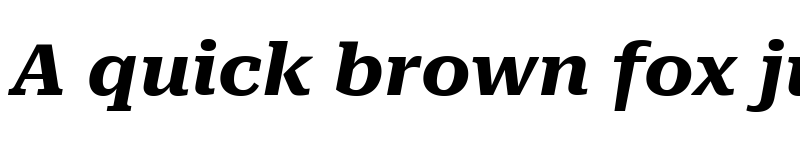 Preview of Roboto Serif Expanded Bold Italic font