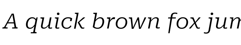 Preview of Roboto Serif Expanded Light Italic font