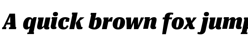 Preview of Roboto Serif ExtraCondensed Black Italic font