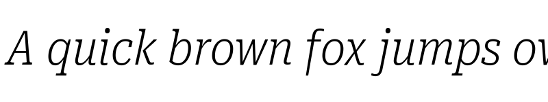 Preview of Roboto Serif ExtraCondensed ExtraLight Italic font