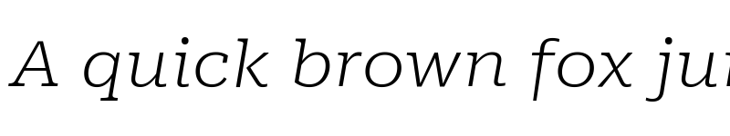 Preview of Roboto Serif ExtraExpanded ExtraLight Italic font