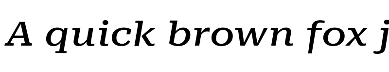 Preview of Roboto Serif ExtraExpanded Medium Italic font