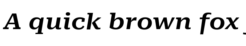 Preview of Roboto Serif ExtraExpanded SemiBold Italic font