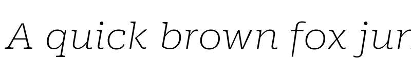 Preview of Roboto Serif ExtraExpanded Thin Italic font