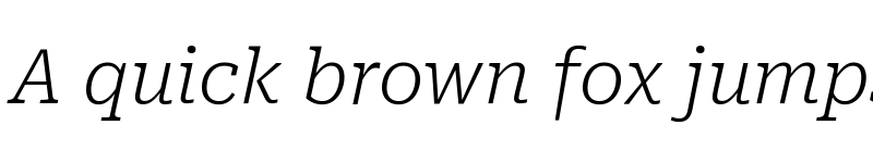 Preview of Roboto Serif ExtraLight Italic font