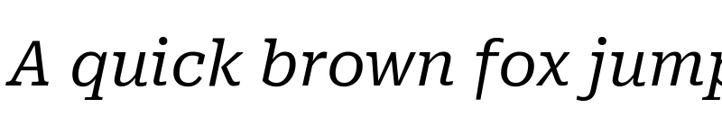 Preview of Roboto Serif Italic font