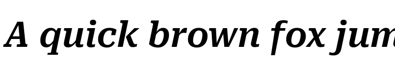 Preview of Roboto Serif SemiBold Italic font