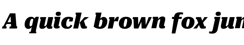 Preview of Roboto Serif SemiCondensed Black Italic font