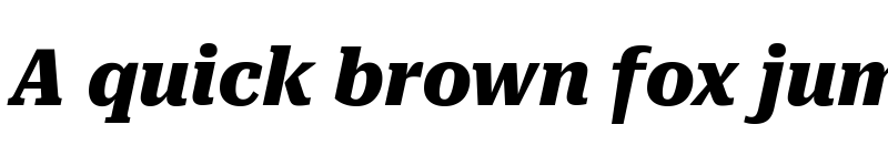 Preview of Roboto Serif SemiCondensed ExtraBold Italic font