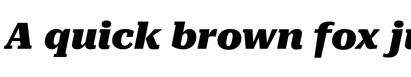 Preview of Roboto Serif SemiExpanded Black Italic font