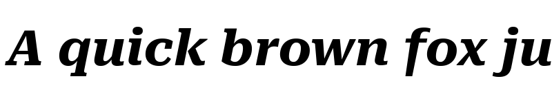 Preview of Roboto Serif SemiExpanded Bold Italic font