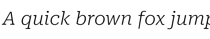 Preview of Roboto Serif SemiExpanded ExtraLight Italic font