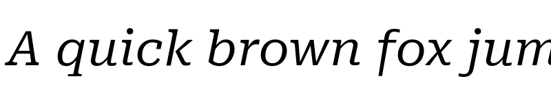 Preview of Roboto Serif SemiExpanded Italic font