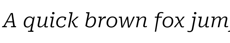 Preview of Roboto Serif SemiExpanded Light Italic font