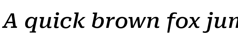 Preview of Roboto Serif SemiExpanded Medium Italic font