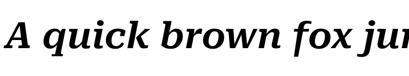 Preview of Roboto Serif SemiExpanded SemiBold Italic font