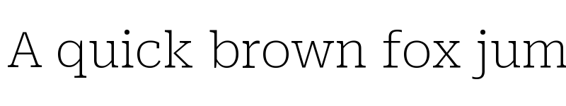 Preview of Roboto Serif SemiExpanded Thin font