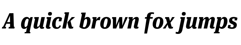 Preview of Roboto Serif UltraCondensed Bold Italic font