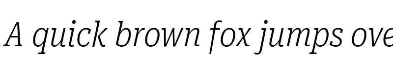 Preview of Roboto Serif UltraCondensed ExtraLight Italic font