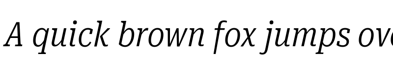 Preview of Roboto Serif UltraCondensed Light Italic font