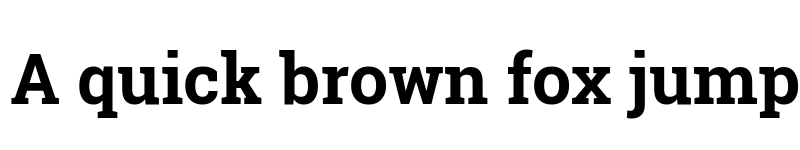 Preview of Roboto Slab Bold font