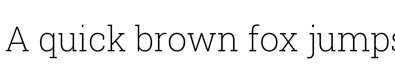 Preview of Roboto Slab ExtraLight font