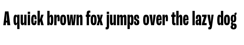 Preview of Roc Grotesk Compressed Bold font