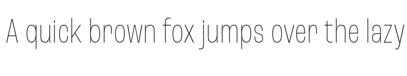 Preview of Roc Grotesk Condensed Thin font