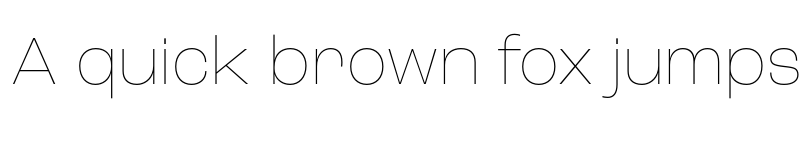 Preview of Roc Grotesk Thin font