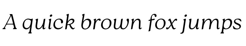 Preview of Roca Thin Italic font